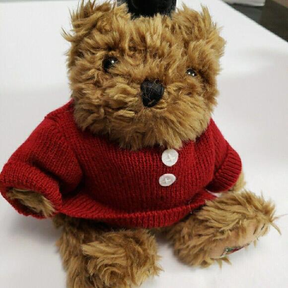 Vintage Little Teddy That Got Left Behind Plush 1999 Red Sweater 6"‎ - Picture 1 of 8